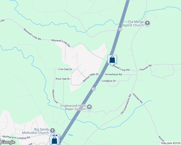 map of restaurants, bars, coffee shops, grocery stores, and more near 11229 Marion Oaks Drive in Tuscaloosa