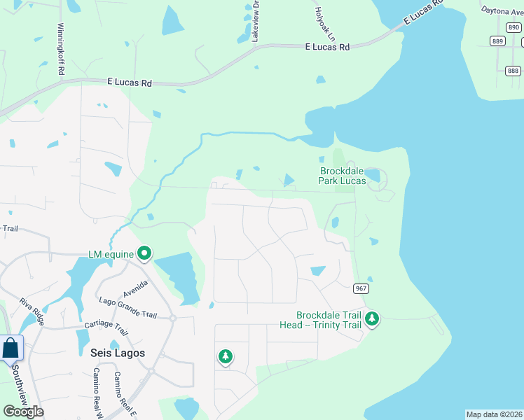 map of restaurants, bars, coffee shops, grocery stores, and more near 402 Lakeshore Boulevard in Allen