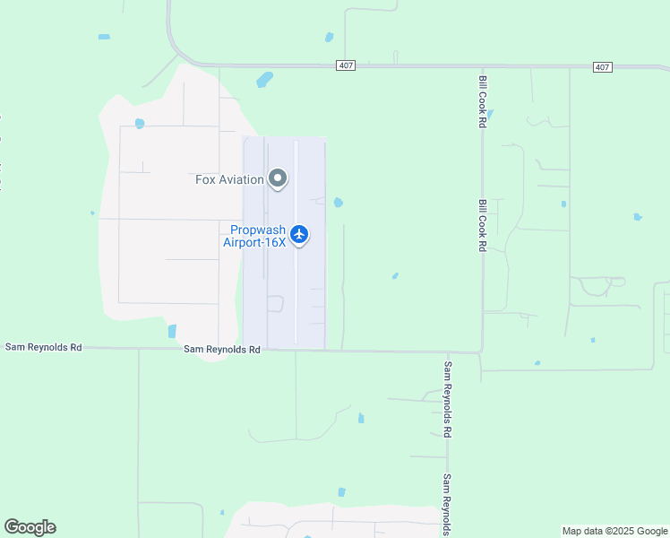 map of restaurants, bars, coffee shops, grocery stores, and more near 15627 Cessna Road in Justin