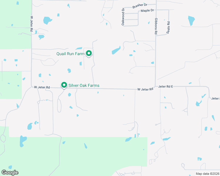 map of restaurants, bars, coffee shops, grocery stores, and more near 531 West Jeter Road in Bartonville