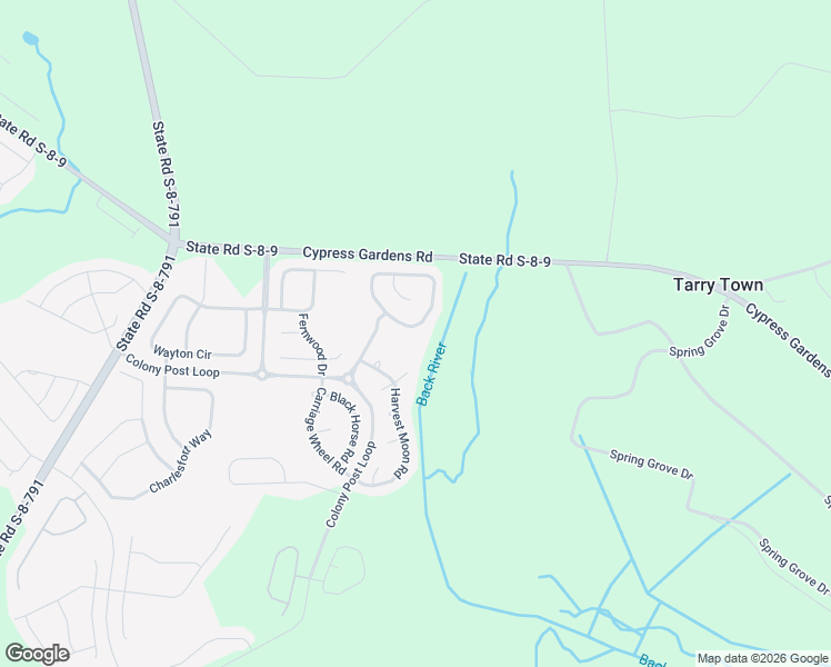 map of restaurants, bars, coffee shops, grocery stores, and more near 217 Oglethorpe Circle in Moncks Corner