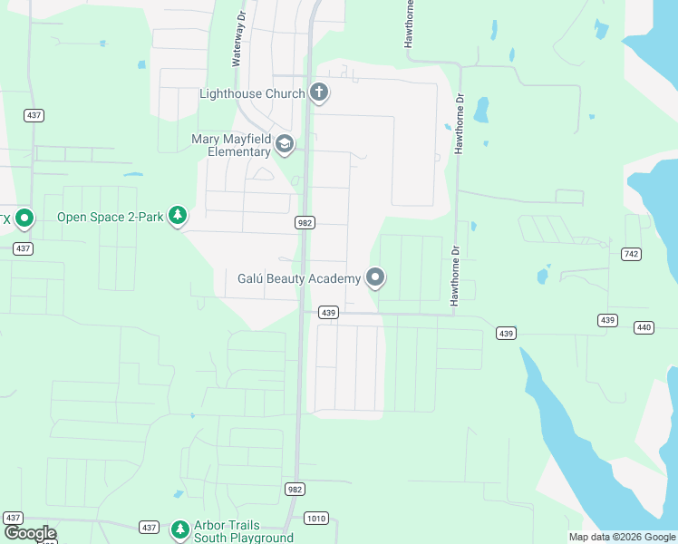 map of restaurants, bars, coffee shops, grocery stores, and more near 6700 Farm to Market Road 982 in Princeton