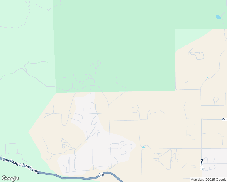 map of restaurants, bars, coffee shops, grocery stores, and more near 20249 Eagle Hill Lane in Ramona
