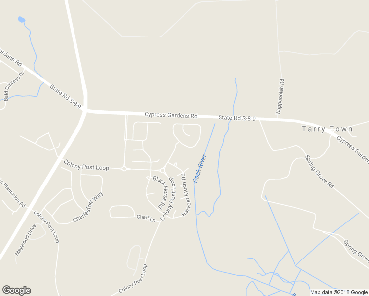 map of restaurants, bars, coffee shops, grocery stores, and more near 207 Oglethorpe Circle in Moncks Corner
