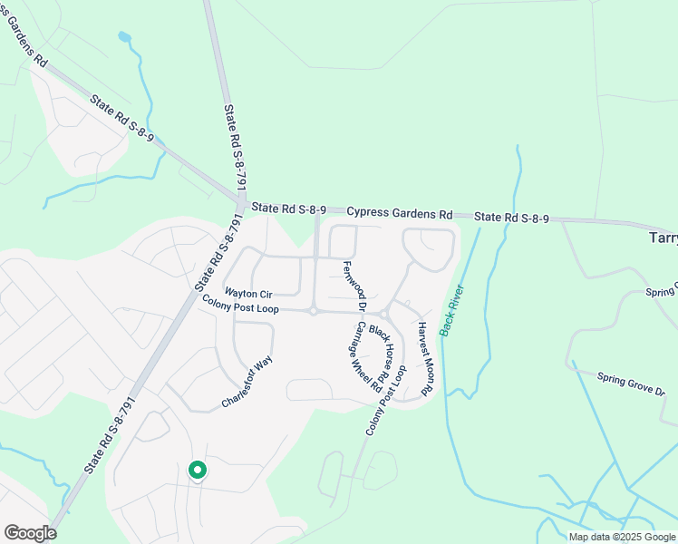 map of restaurants, bars, coffee shops, grocery stores, and more near 311 Old Stone Court in Moncks Corner