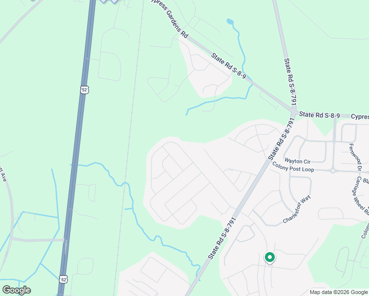 map of restaurants, bars, coffee shops, grocery stores, and more near 155 Cypress Plantation Road in Moncks Corner