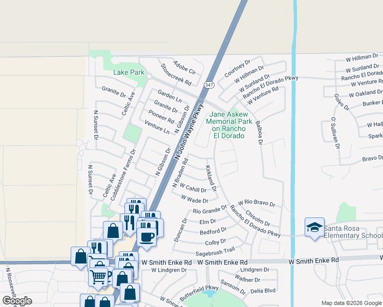 map of restaurants, bars, coffee shops, grocery stores, and more near in 