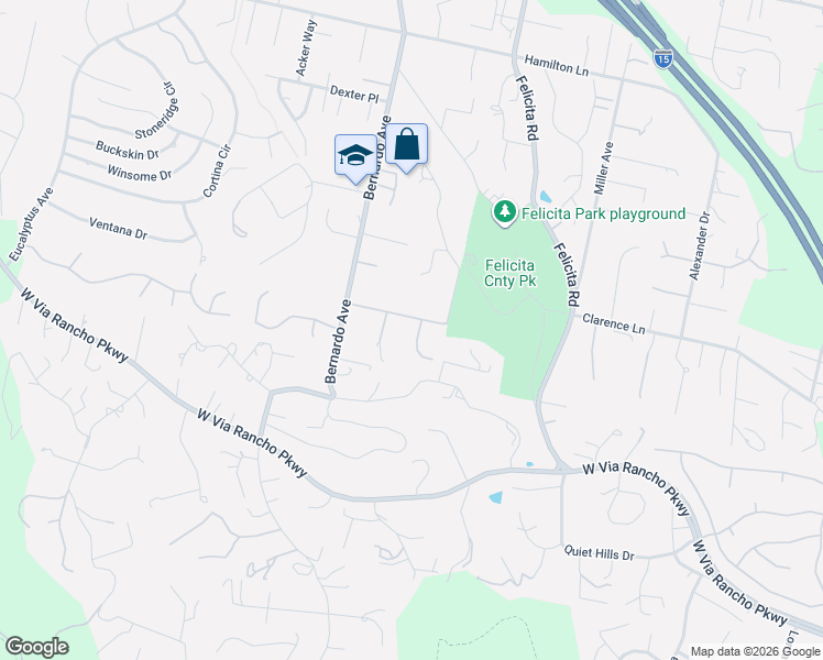 map of restaurants, bars, coffee shops, grocery stores, and more near 912 Vereda Callada in Escondido