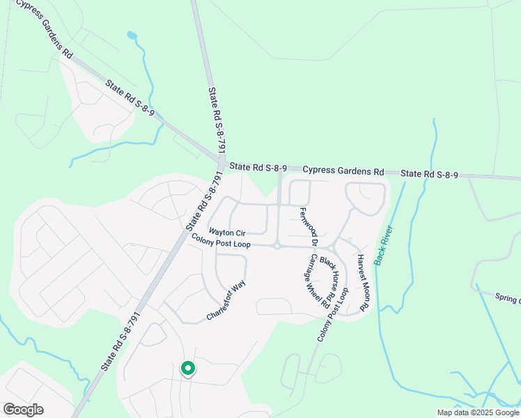 map of restaurants, bars, coffee shops, grocery stores, and more near 508 Wayton Circle in Moncks Corner