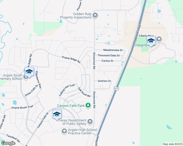 map of restaurants, bars, coffee shops, grocery stores, and more near 10800 Runner Oak Road in Argyle