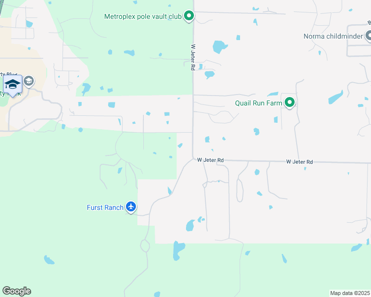 map of restaurants, bars, coffee shops, grocery stores, and more near 1221 West Jeter Road in Bartonville