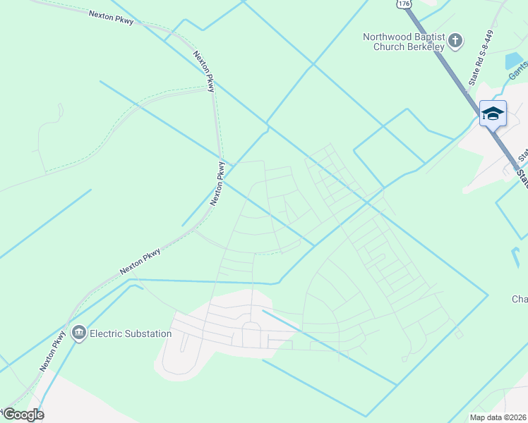 map of restaurants, bars, coffee shops, grocery stores, and more near Nexton Parkway in Summerville