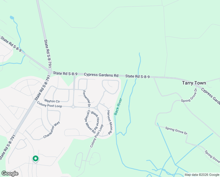 map of restaurants, bars, coffee shops, grocery stores, and more near 107 Orleans Court in Moncks Corner