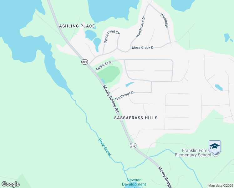 map of restaurants, bars, coffee shops, grocery stores, and more near 105 Northridge Drive in LaGrange