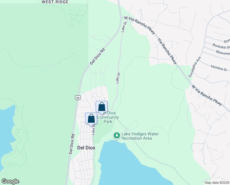 map of restaurants, bars, coffee shops, grocery stores, and more near 20302 Lake Drive in Escondido