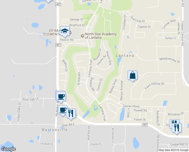 map of restaurants, bars, coffee shops, grocery stores, and more near 720 Lockridge Road in Lantana