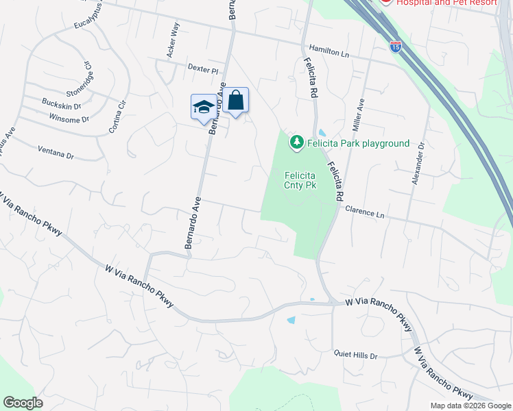 map of restaurants, bars, coffee shops, grocery stores, and more near 912 Vereda Callada in Escondido