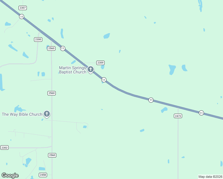 map of restaurants, bars, coffee shops, grocery stores, and more near 4876 Texas 11 in Sulphur Springs