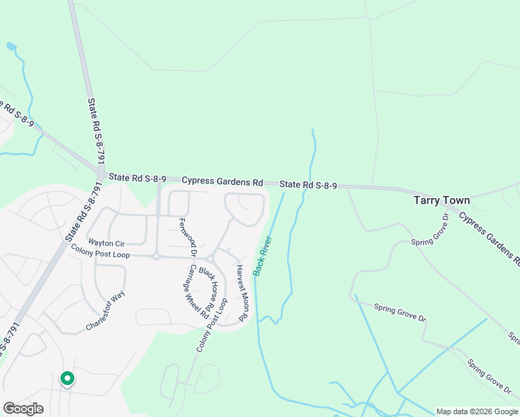 map of restaurants, bars, coffee shops, grocery stores, and more near 236 Oglethorpe Circle in Moncks Corner