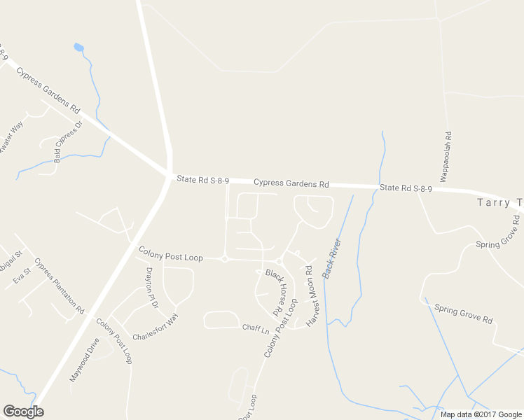 map of restaurants, bars, coffee shops, grocery stores, and more near 123 Meadowvale Lane in Moncks Corner