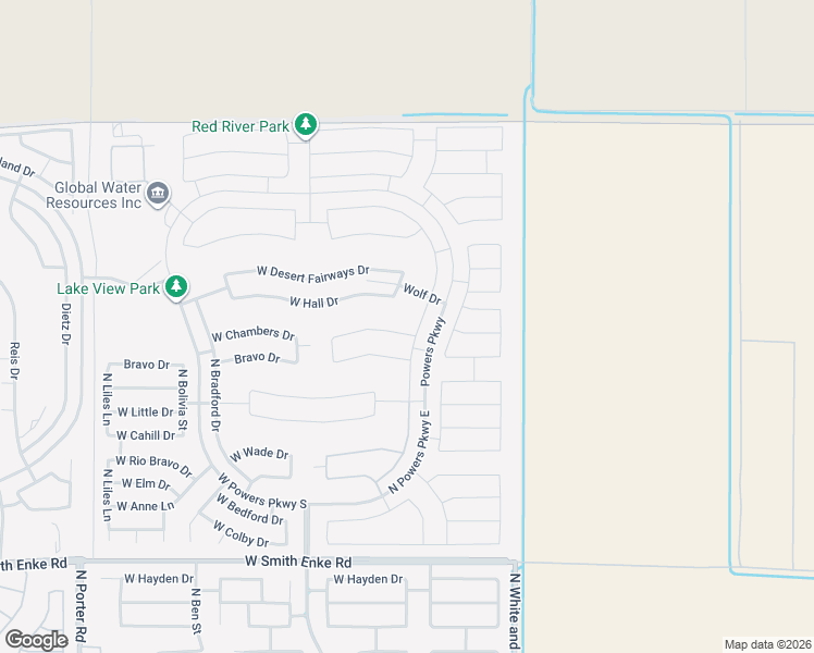 map of restaurants, bars, coffee shops, grocery stores, and more near 40304 West Chambers Drive in Maricopa