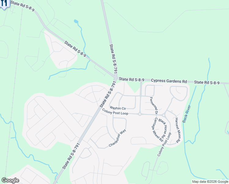 map of restaurants, bars, coffee shops, grocery stores, and more near 534 Wayton Circle in Moncks Corner
