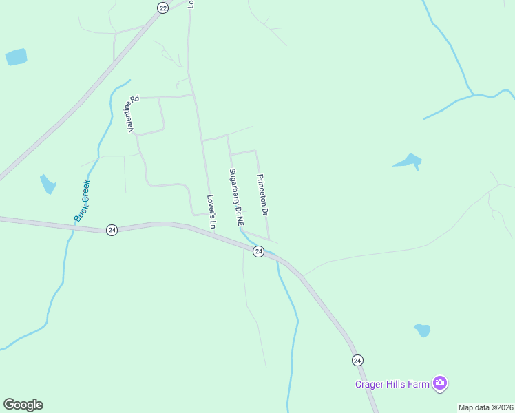 map of restaurants, bars, coffee shops, grocery stores, and more near 133 Princeton Drive in Milledgeville