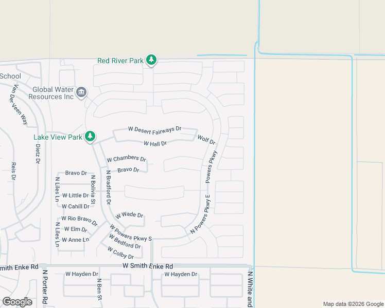 map of restaurants, bars, coffee shops, grocery stores, and more near 40304 West Chambers Drive in Maricopa