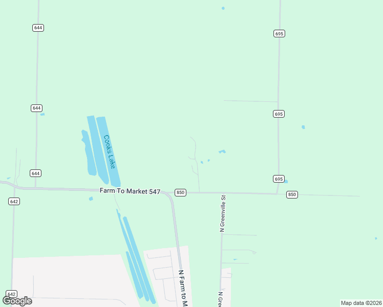 map of restaurants, bars, coffee shops, grocery stores, and more near 21639 County Road 850 in Farmersville