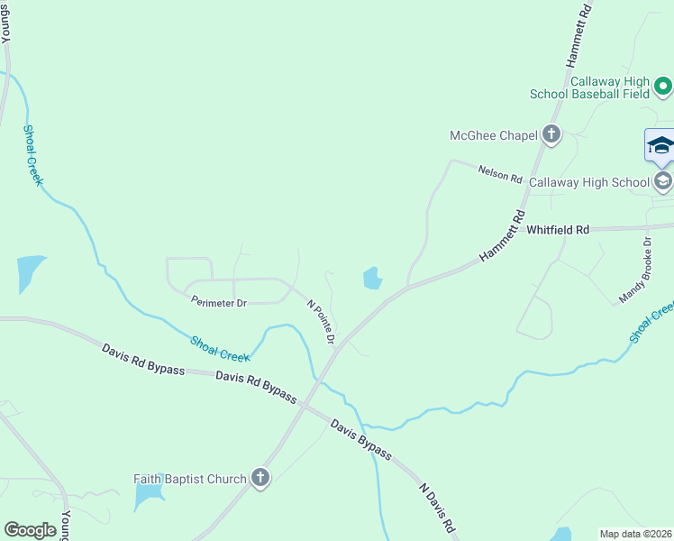 map of restaurants, bars, coffee shops, grocery stores, and more near 789 Hammett Road in LaGrange