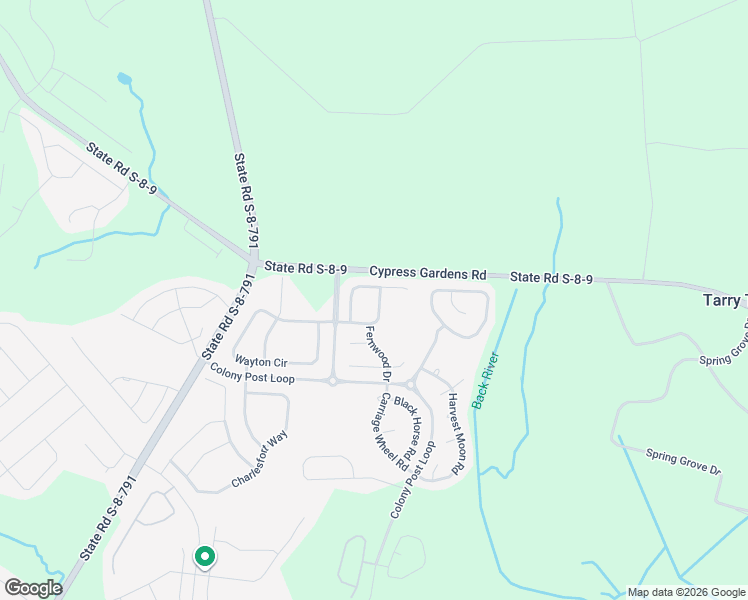 map of restaurants, bars, coffee shops, grocery stores, and more near 123 Meadowvale Lane in Moncks Corner