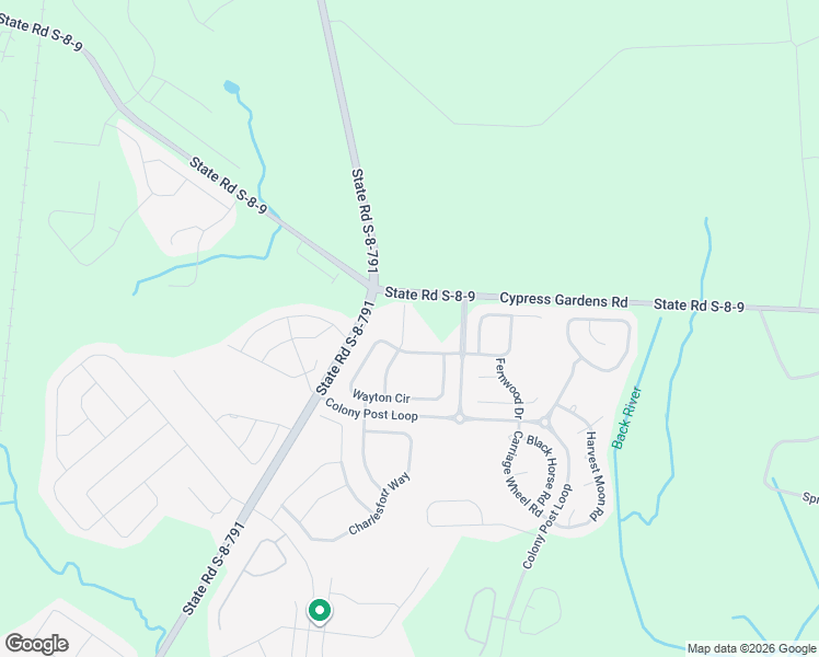 map of restaurants, bars, coffee shops, grocery stores, and more near 2838 Old U.S. 52 in Moncks Corner