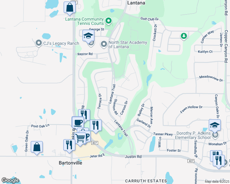 map of restaurants, bars, coffee shops, grocery stores, and more near 720 Lockridge Road in Lantana