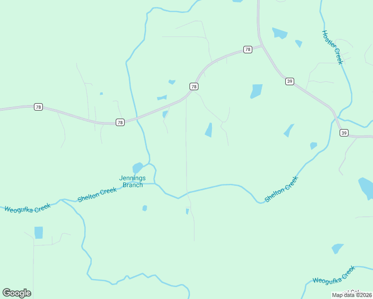 map of restaurants, bars, coffee shops, grocery stores, and more near 119 Hardy Lane in Sylacauga