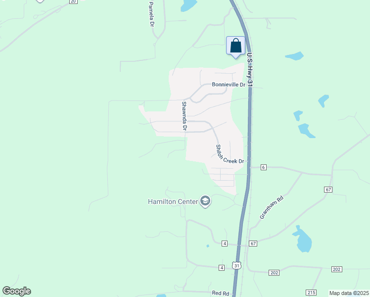 map of restaurants, bars, coffee shops, grocery stores, and more near 186 Shawnda Drive in Calera