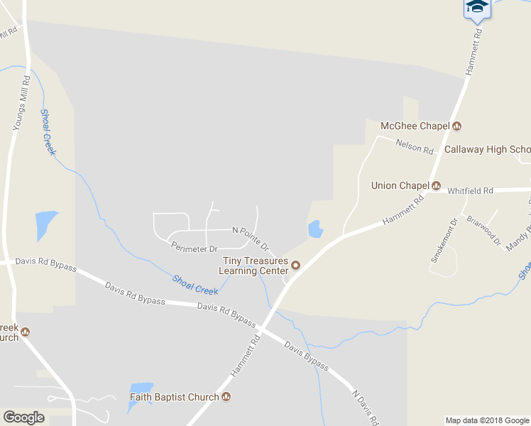 map of restaurants, bars, coffee shops, grocery stores, and more near 110 North Pointe Parkway in LaGrange