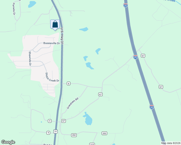 map of restaurants, bars, coffee shops, grocery stores, and more near 181 County Road 6 in Calera