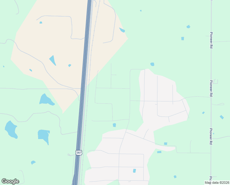 map of restaurants, bars, coffee shops, grocery stores, and more near Highway 287 in Rhome
