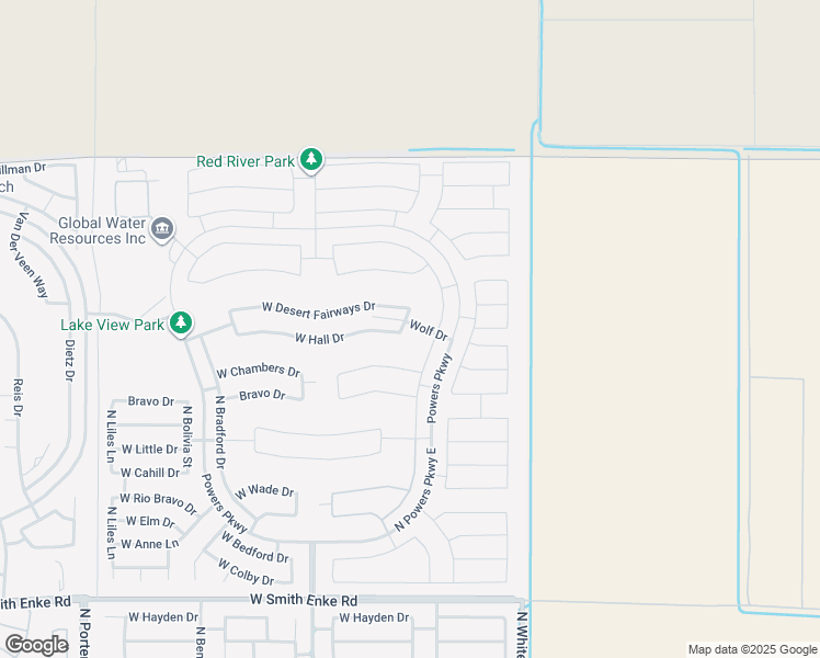 map of restaurants, bars, coffee shops, grocery stores, and more near 22275 North Rocco Road in Maricopa