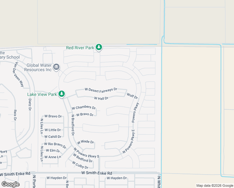 map of restaurants, bars, coffee shops, grocery stores, and more near 40435 West Desert Fairways Drive in Maricopa
