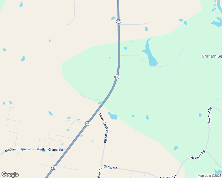 map of restaurants, bars, coffee shops, grocery stores, and more near 1200 Texas 67 in Graham
