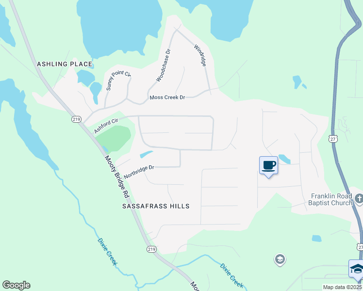 map of restaurants, bars, coffee shops, grocery stores, and more near 316 Ashford Circle in LaGrange