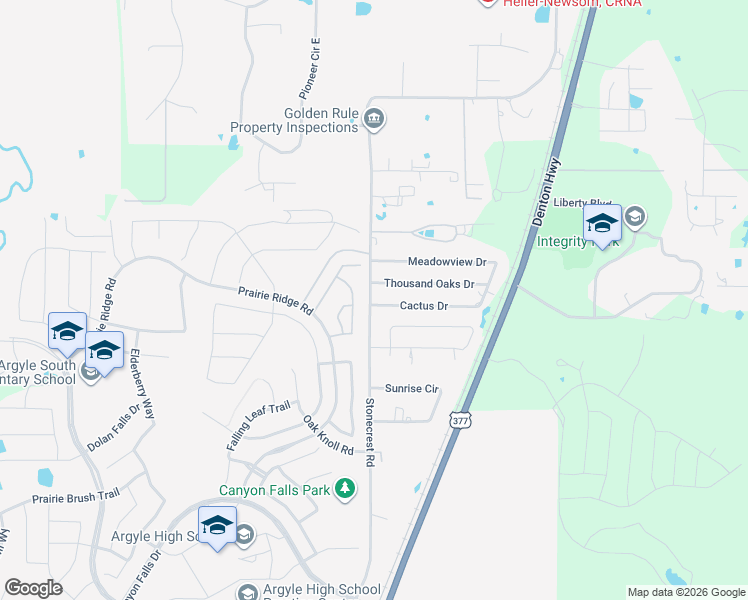 map of restaurants, bars, coffee shops, grocery stores, and more near 1514 Stonecrest Road in Argyle