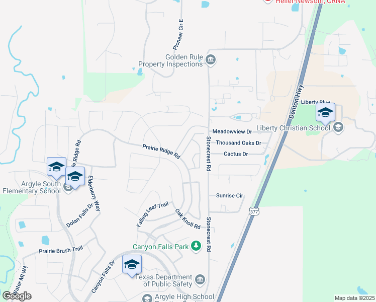 map of restaurants, bars, coffee shops, grocery stores, and more near 1514 Stonecrest Road in Argyle