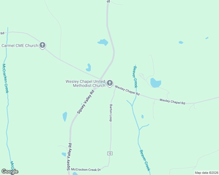 map of restaurants, bars, coffee shops, grocery stores, and more near 15882 Wesley Chapel Road in Ralph