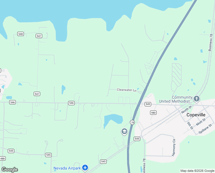 map of restaurants, bars, coffee shops, grocery stores, and more near 2515 Sunset Bay Lane in Nevada