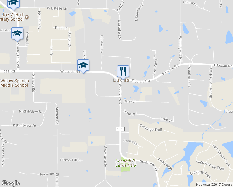 map of restaurants, bars, coffee shops, grocery stores, and more near 2 Prado Verde Drive in Allen