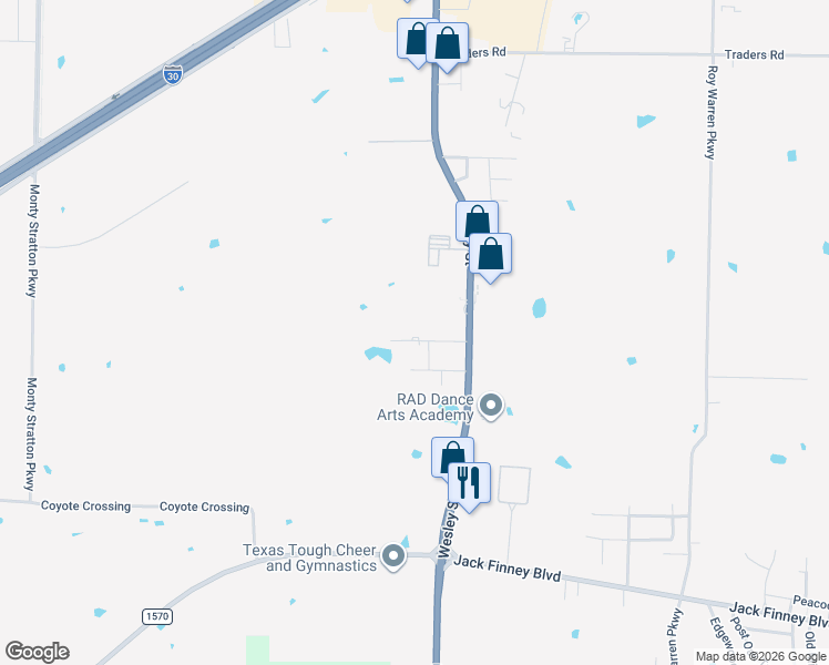 map of restaurants, bars, coffee shops, grocery stores, and more near 2802 Rodeo Drive in Greenville