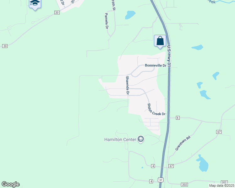 map of restaurants, bars, coffee shops, grocery stores, and more near 132-186 Shawnda Drive in Calera