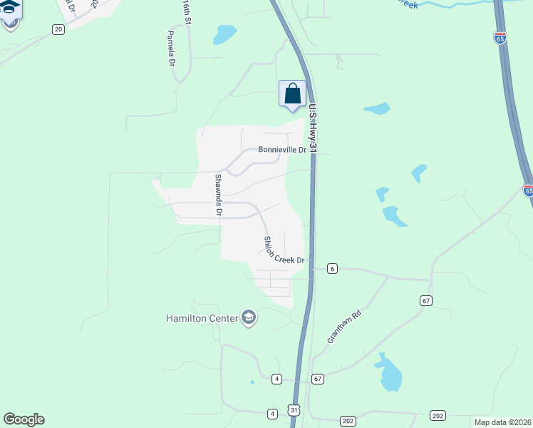 map of restaurants, bars, coffee shops, grocery stores, and more near 301 Creek Run Circle in Calera